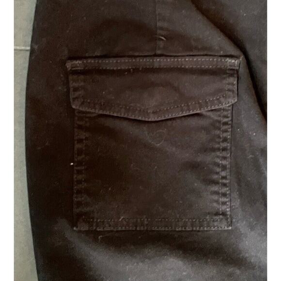 Loft Black Straight Leg Button Fly Pants Size 10 NWT Frayed Ankles RN#140923 - Picture 6 of 7